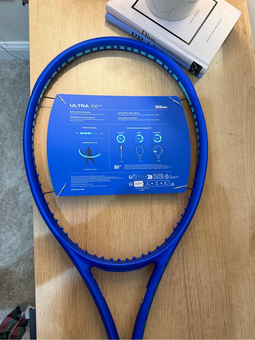 Wilson Ultra V5 Blue Tennis Racket - Picture 3 of 6